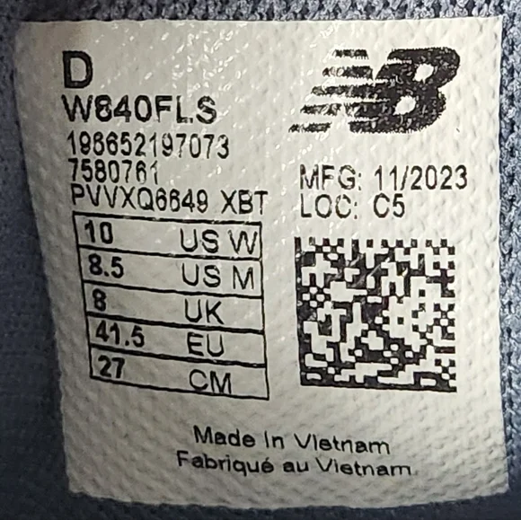 New Balance 840 v3 Running Shoes White Gray Athletic Sneakers Men's 8.5 - Picture 9 of 9